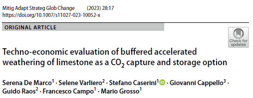 Articolo su Mitigation and Adaptation Strategies for Global Change